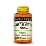 Saw Palmetto 500 mg - Promotes Healthy Prostate Function, DHT Blocker, May Relieve Urinary Frequency Issues, Capsules