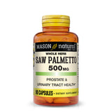 Saw Palmetto 500 mg - Promotes Healthy Prostate Function, DHT Blocker, May Relieve Urinary Frequency Issues, Capsules