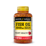 Fish Oil 1,000 mg with 300 mg Omega-3,  Healthy Heart, Supports Circulatory Function, Improved Cardiovascular Health, Softgels