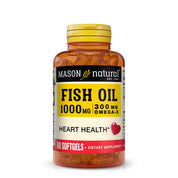 Fish Oil 1,000 mg with 300 mg Omega-3,  Healthy Heart, Supports Circulatory Function, Improved Cardiovascular Health, Softgels