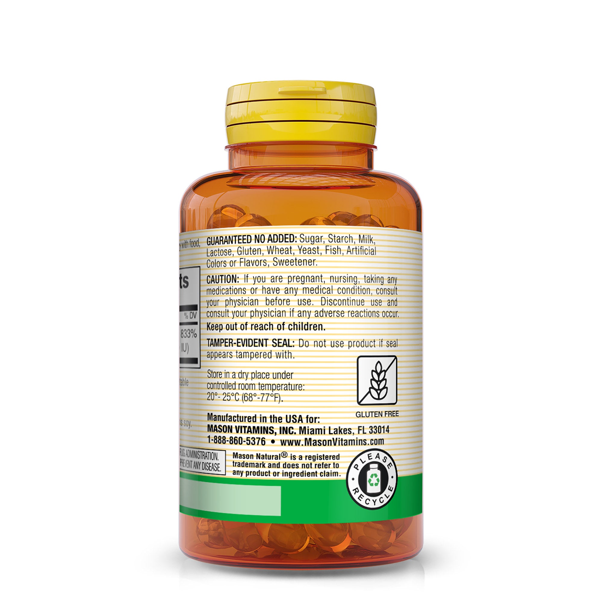 Vitamin A Beta Carotene 25,000 IU -  Supports Healthy Vision, Cell Function & Immune Function, 100 Softgels