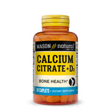 Calcium Citrate plus Vitamin D3 - Strengthens Muscle Function, Supports Healthy Bones and Overall Health, 60 Caplets