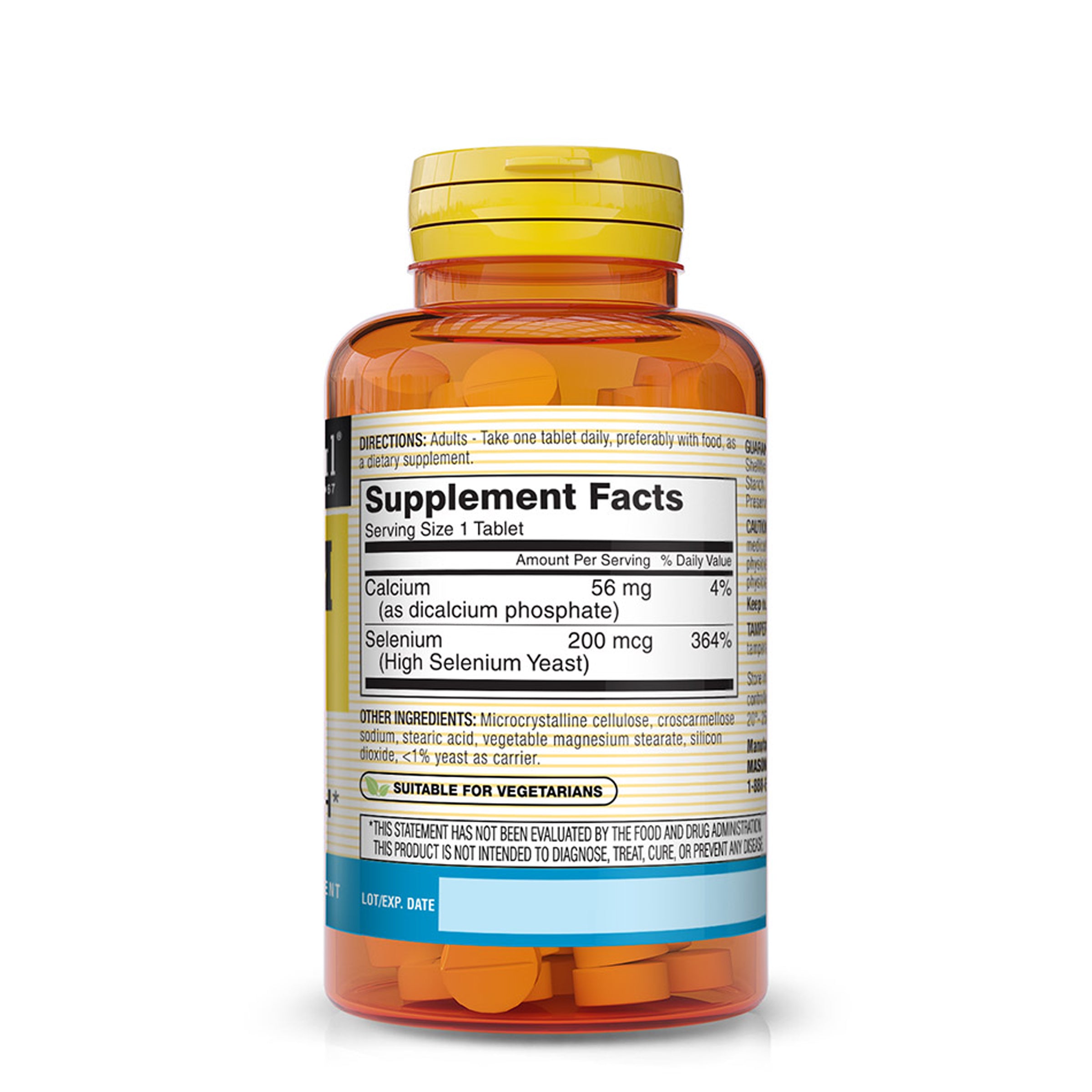Selenium 200 mcg - Antioxidant Supplement for Immune Support & Prostate Health, Essential Trace Mineral, 60 Tablets
