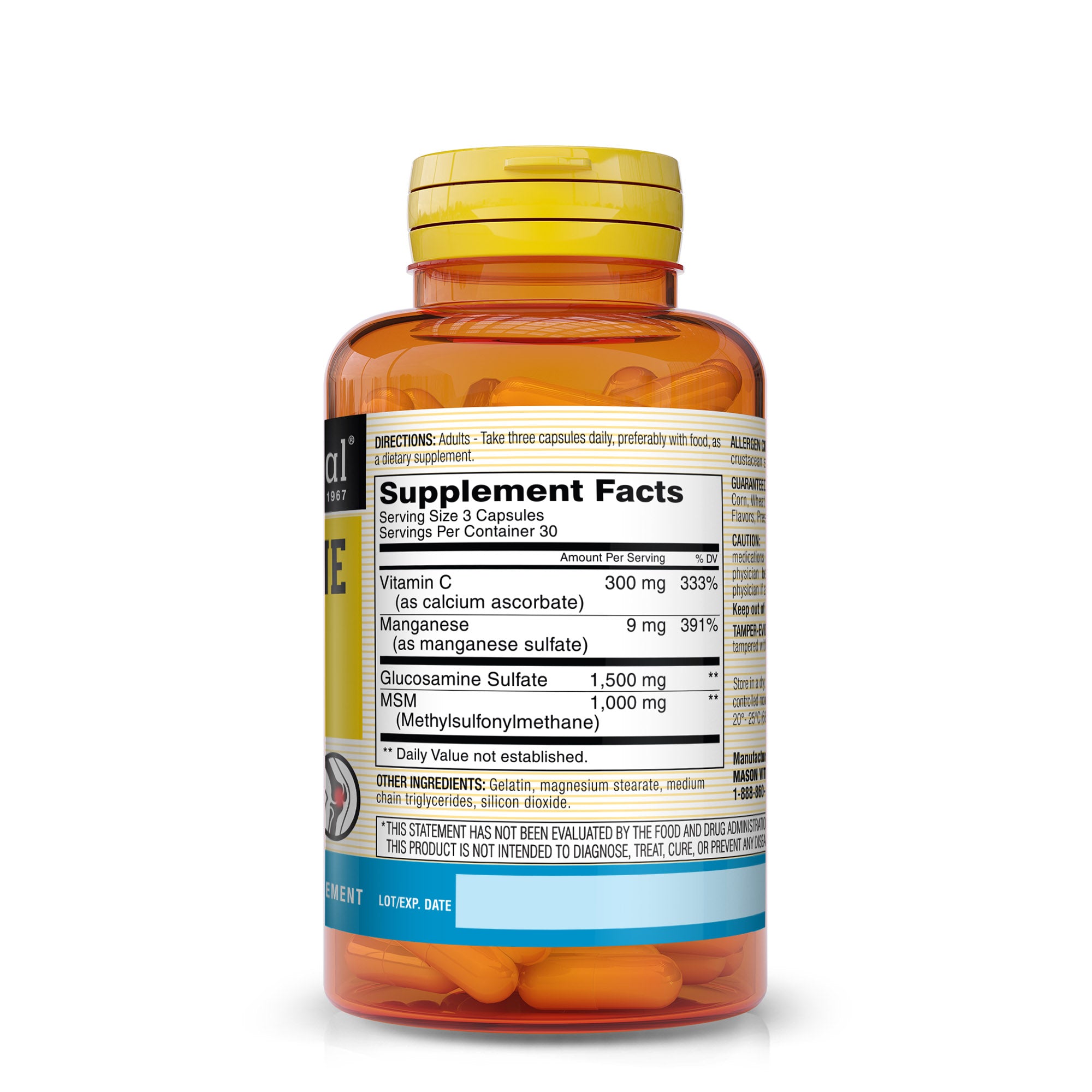 Glucosamine Complex + MSM, 90 Capsules – Supports Joint Health & Flexibility