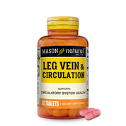 Leg Vein & Circulation Formula with Horse Chesnut, Butchers Broom and Green Tea - Supports Healthy Circulation & May Reduce Spider Veins, Varicose Veins*, 30 Tablets