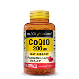 Co Q10 200 mg - Healthy Heart and Cellular Energy Production, Supports Cardiovascular Health, 30 Softgels