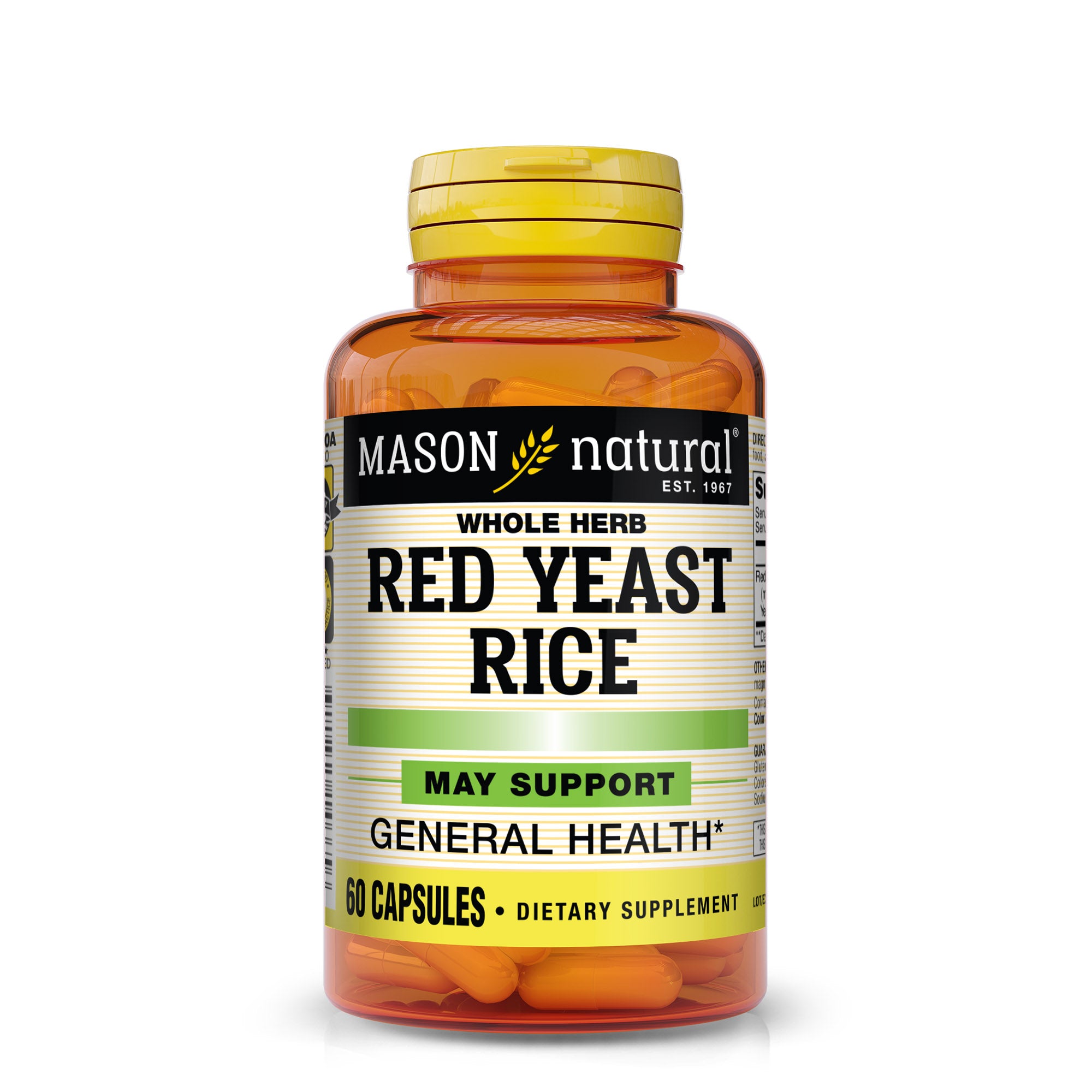 Mason Natural Red Yeast Rice - Improved Blood Circulation, Healthy ...