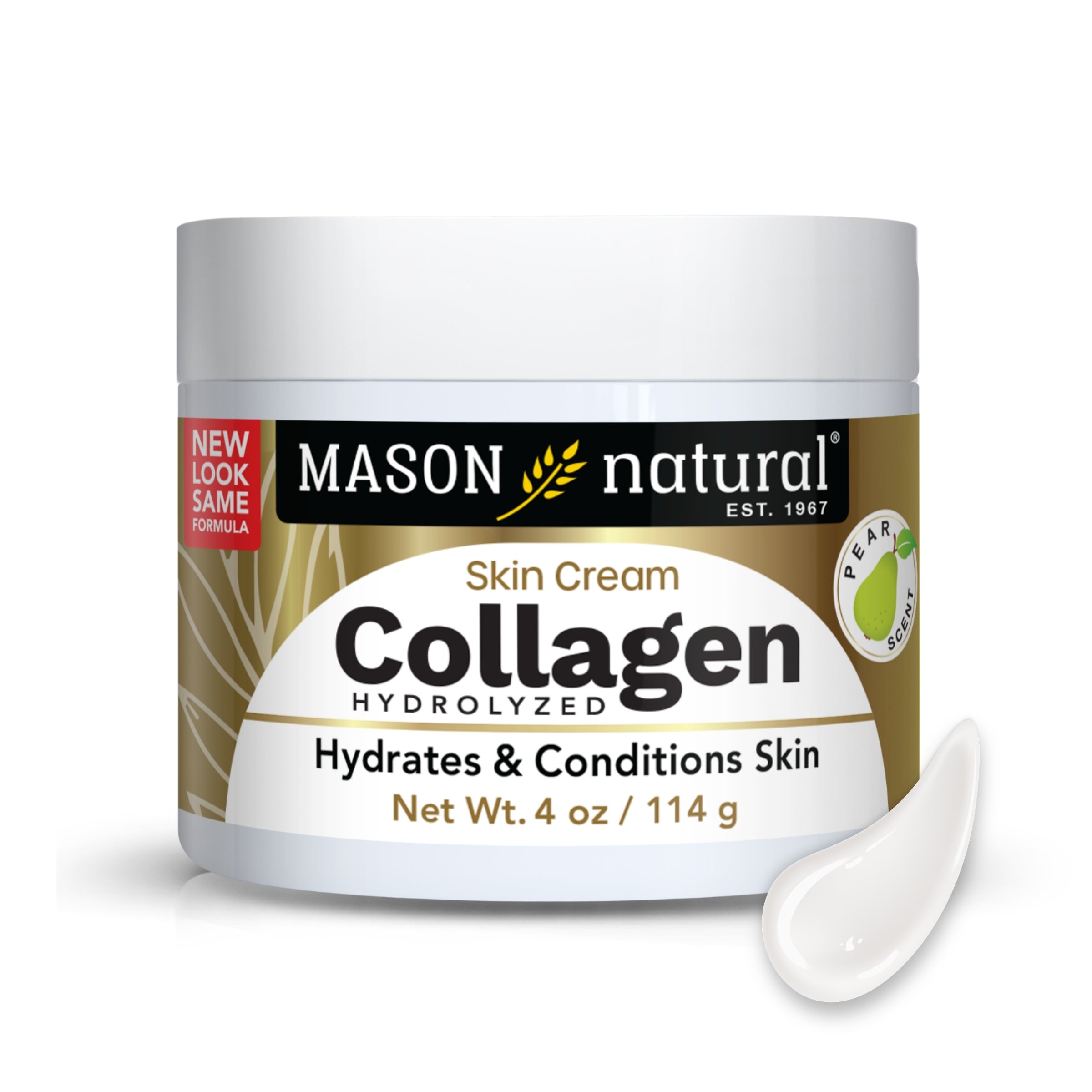 Collagen Premium Skin Cream - Anti Aging Face and Body Moisturizer, Intense Skin Hydration and Firmness, Pear Scent, Paraben Free
