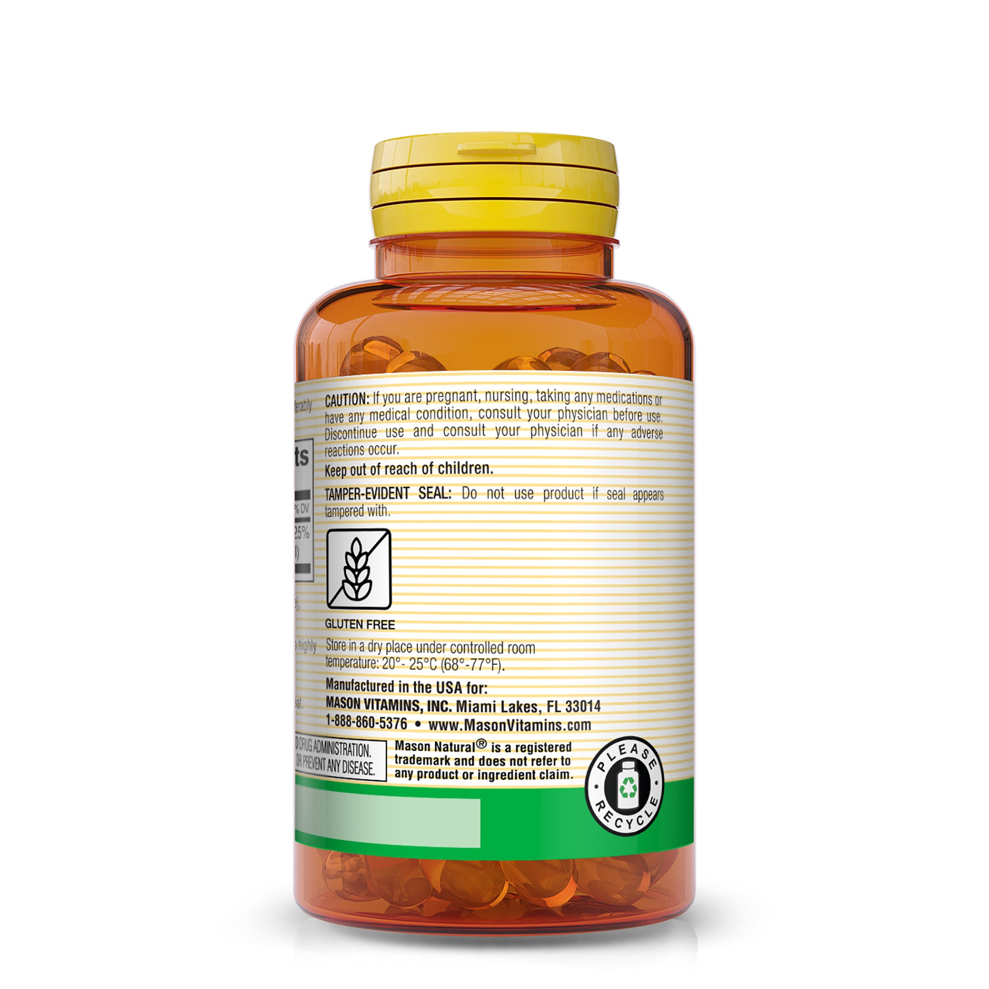 Vitamin D3 25 mcg (1000 IU) - Supports Overall Health, Strengthens Bones and Muscles, from Fish Liver Oil, Softgels