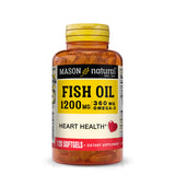 Fish Oil 1,200 mg Omega-3 360 mg - Healthy Heart, Supports Circulatory Function, Improved Cardiovascular Health, 120 Softgels