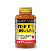 Fish Oil 1,200 mg Omega-3 360 mg - Healthy Heart, Supports Circulatory Function, Improved Cardiovascular Health, 120 Softgels