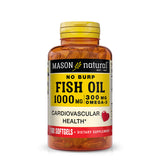No Burp Fish Oil 1000 mg Omega-3 300 mg, 100 Softgels