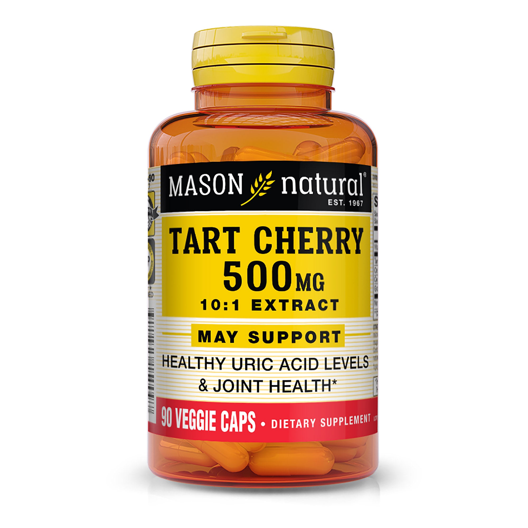 Tart Cherry 500 mg 10:1 Extract Veggie Caps, 90 Capsules