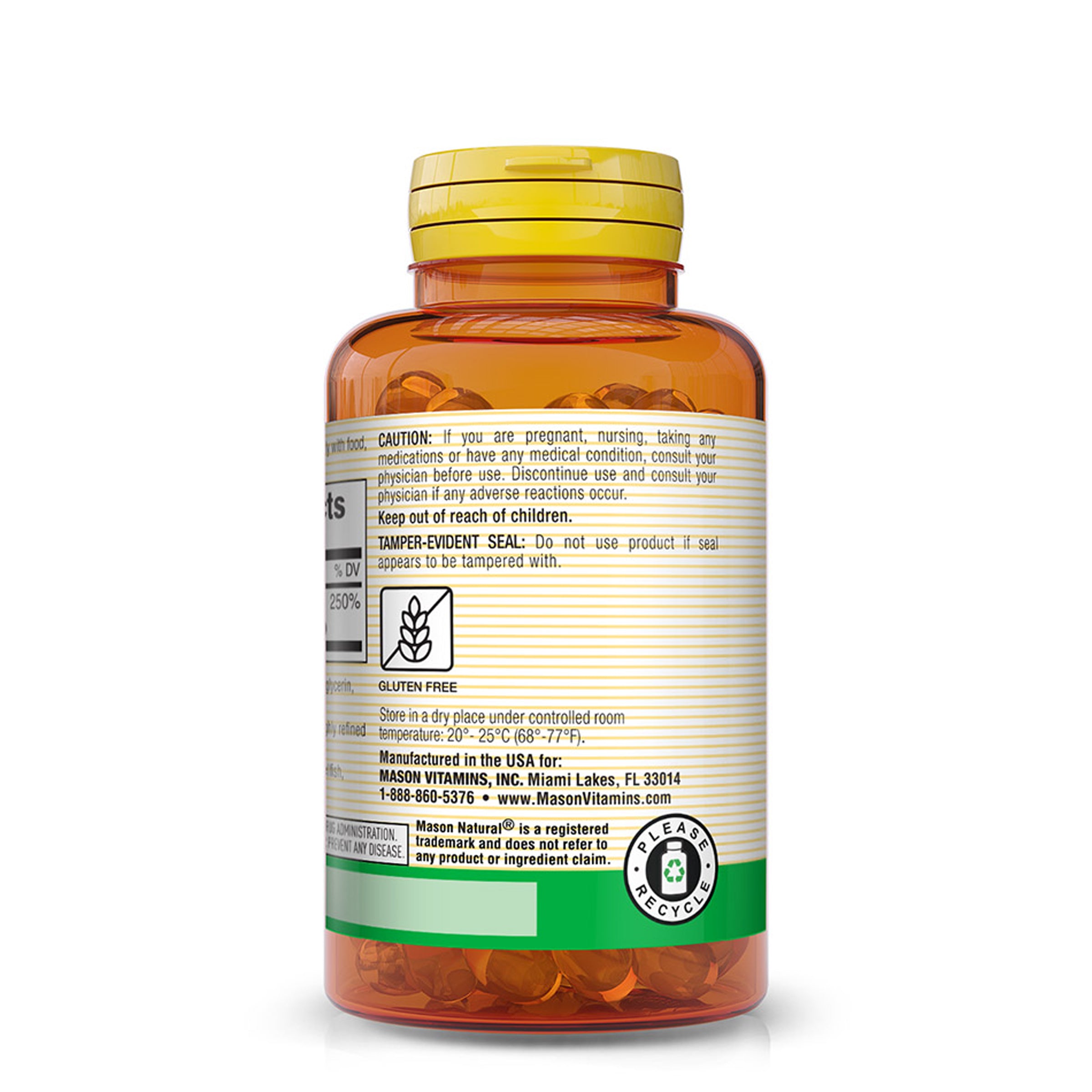 Vitamin D3 50 mcg (2000 IU) - Supports Overall Health, Strengthens Bones and Muscles, from Fish Liver Oil, Softgels