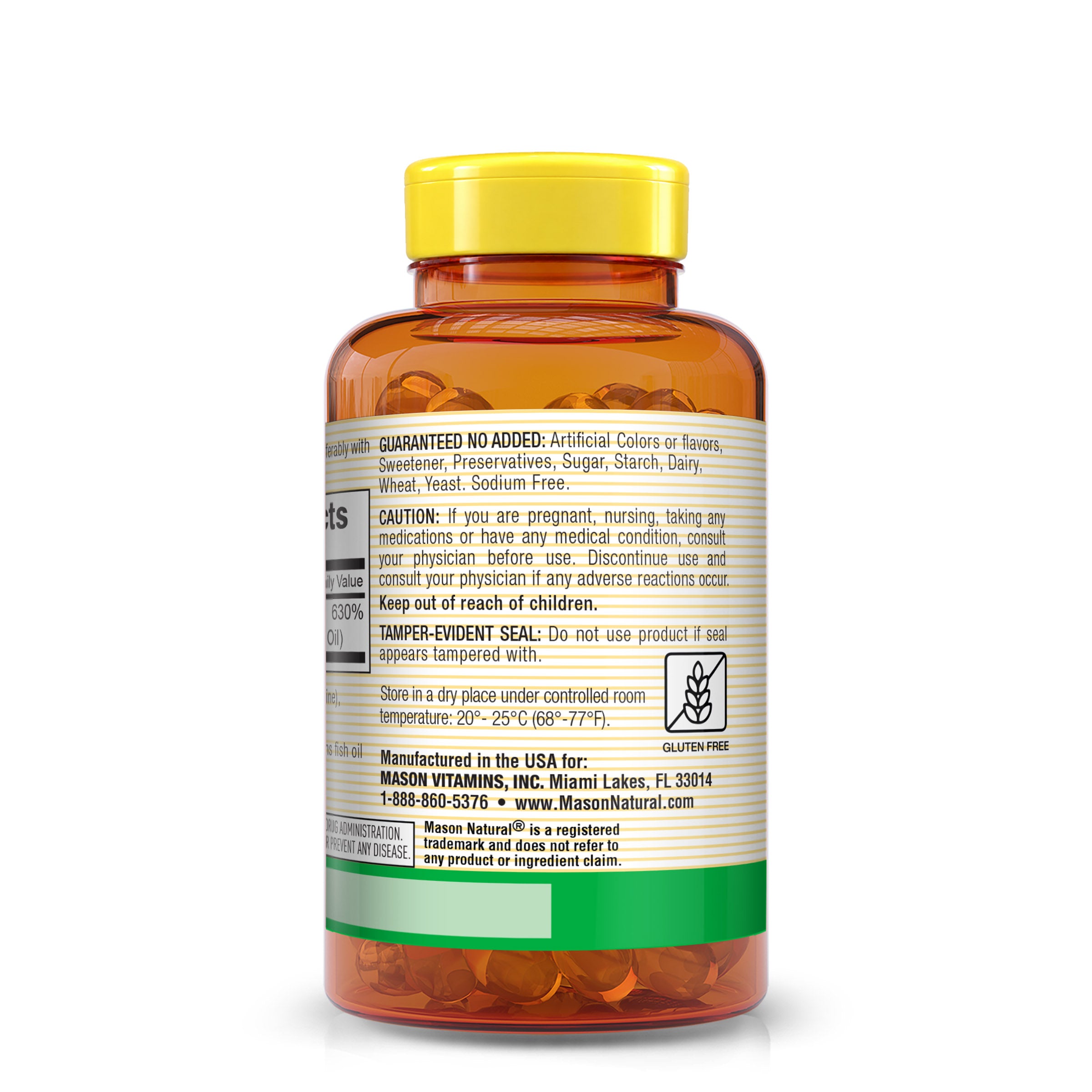 Vitamin D3 125 mcg (5000 IU) - Supports Overall Health, Strengthens Bones and Muscles, from Fish Liver Oil, Softgels
