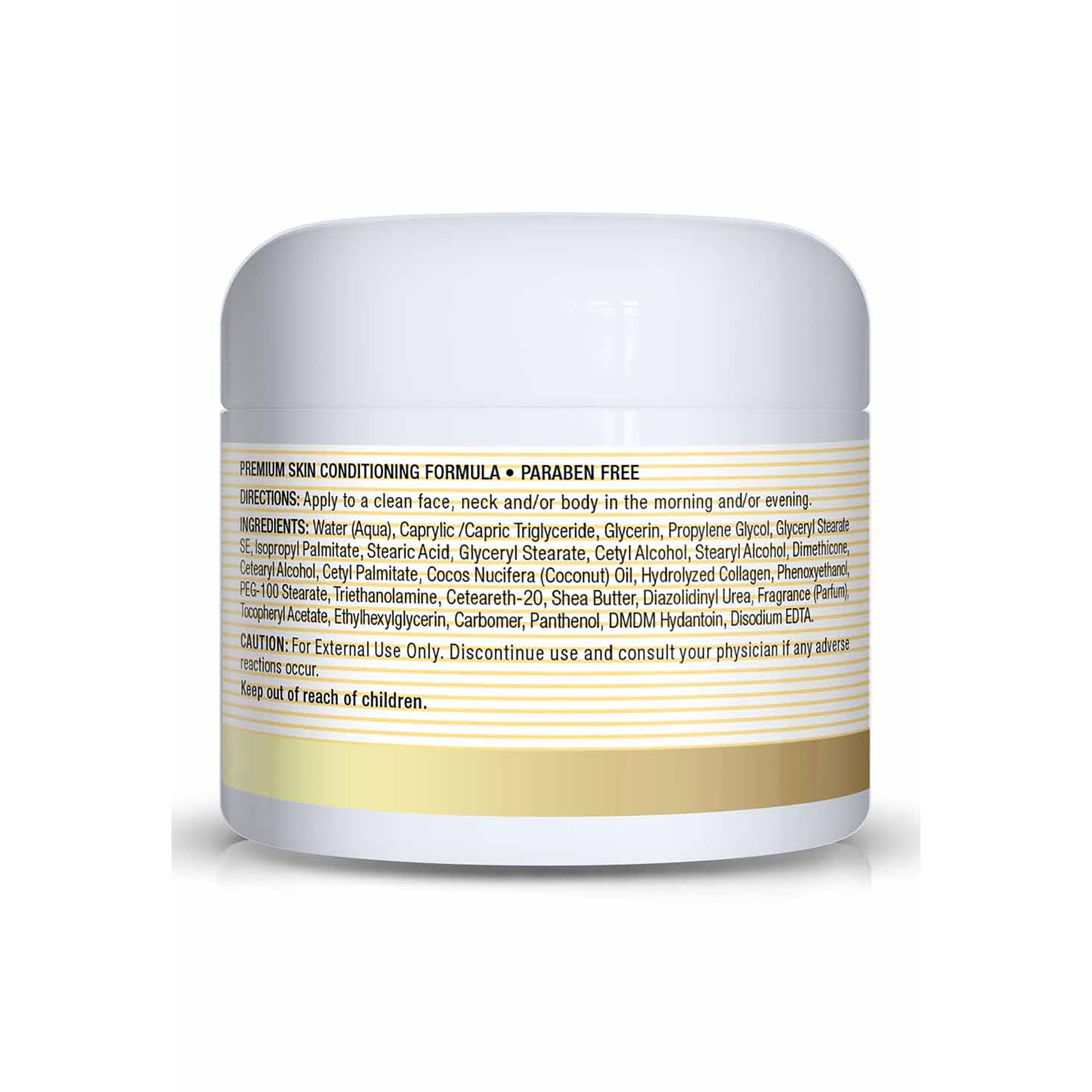 Coconut Oil Skin Cream - Premium Skin Conditioning Formula, Nourishing Body Moisturizer, Paraben Free, 2 OZ