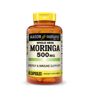 Moringa 500 mg - Supports Energy Metabolism and Inflammatory Response, Antioxidant Immune Support Herbal Supplement, 60 Capsules