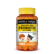 Healthy Kids Probiotic With Fiber - Healthy Digestive Function, Improved Gut Health, 60 Chewables