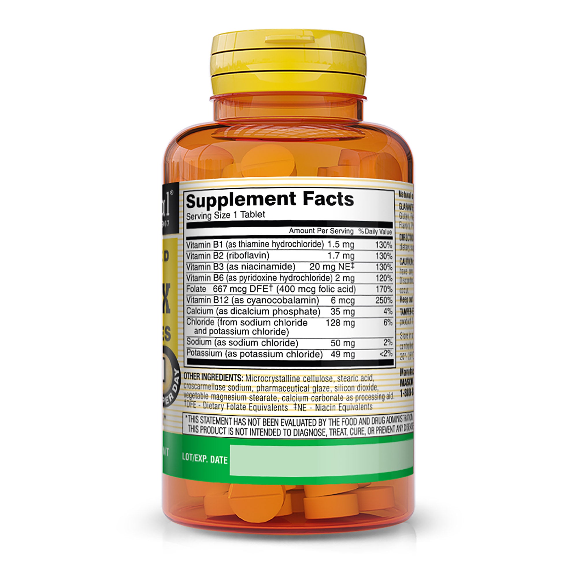 Vitamin B-Complex with Electrolytes - Supports Energy Metabolism and Healthy Nervous System*, 60 Tablets