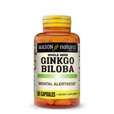Ginkgo Biloba - Improve Mental Alertness, Supports Optimal Brain Function, Herbal Supplement, Capsules