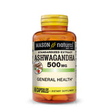 Ashwagandha 500 mg - Healthy Stress Response and Mood Support, Herbal Supplement, 60 Capsules