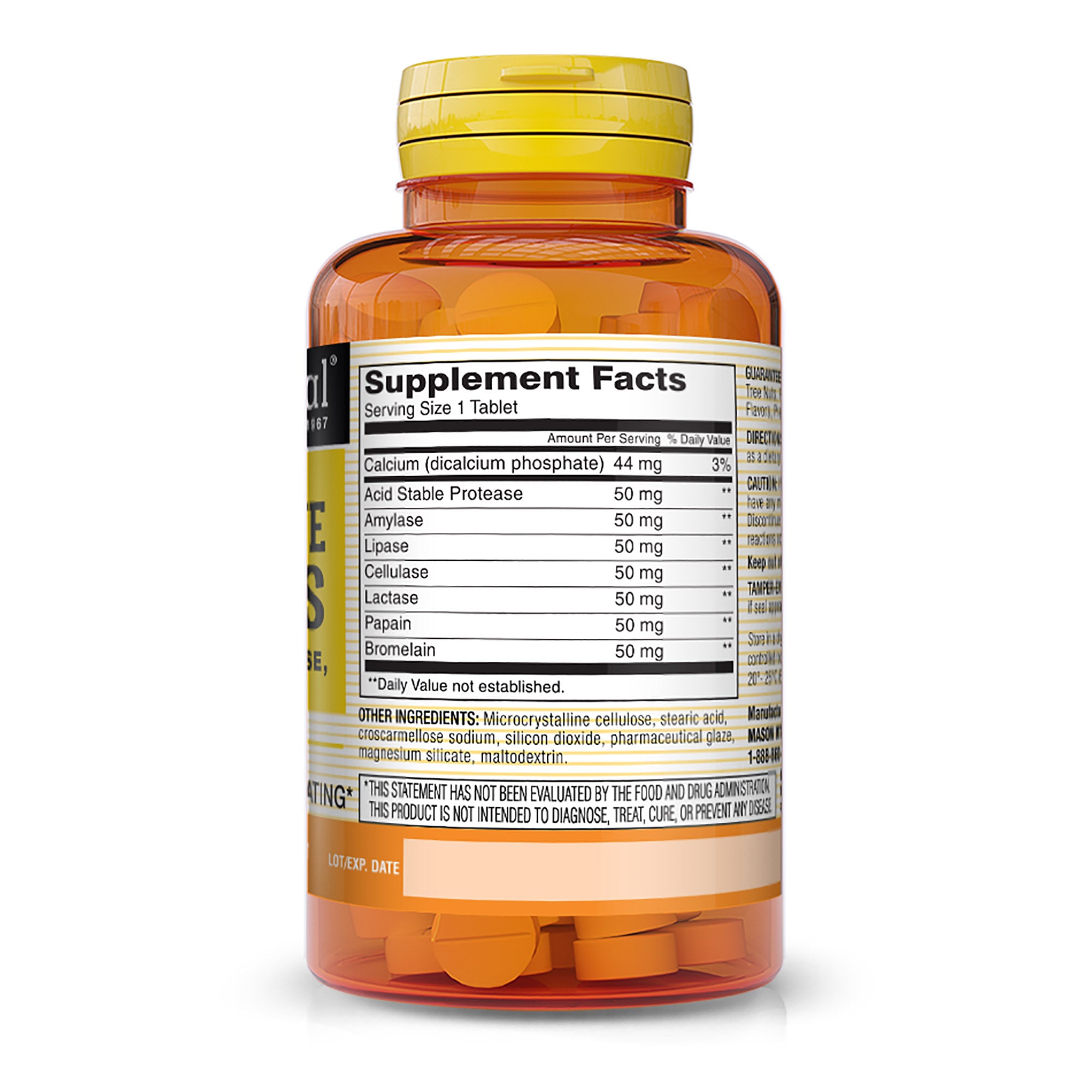 Plant Based Ultra Digestive Enzymes with Bromelain, Lactase, Papain & Protease - Supports Healthy Digestion & May Reduce Bloating, 60 Capsules