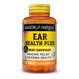 Ear Health Plus with B Vitamins - Supports Healthy Circulation in the Inner Ear, Ringing Ears Relief, 100 Tablets