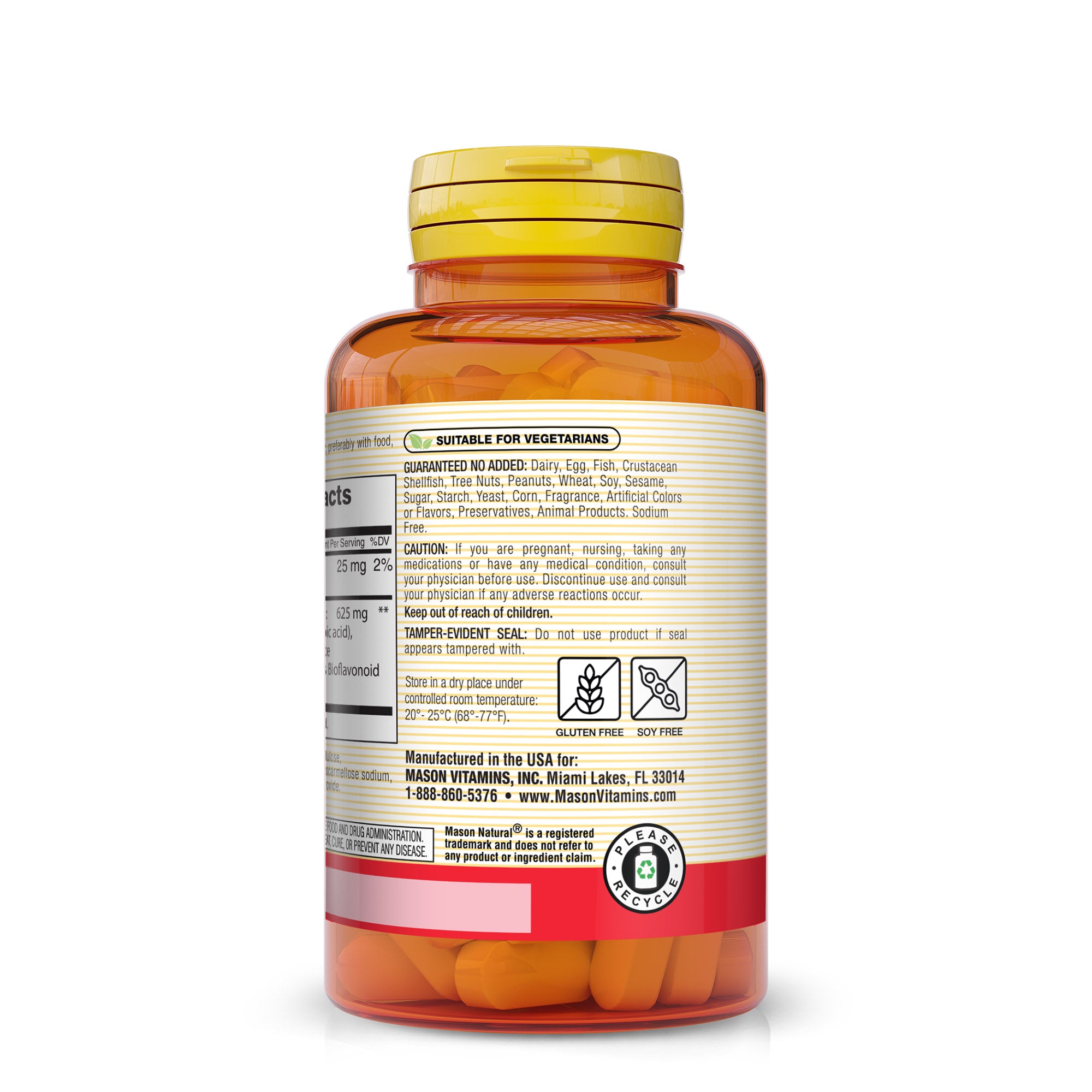 Plant Based Quercetin Complex 625 mg - Immunity Booster, Healthy Inflammatory Response, Potent Antioxidant, 60 Tablets