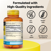 Mason Natural Optimum Absorption Potassium Glycinate, 90 Caps. Image of back of bottle.