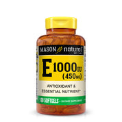 Vitamin E 450 mg (1,000 IU) - Antioxidant and Essential Nutrient, Healthy Immune System, Skin and Eyes, Whole Body Supplement, Softgels