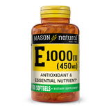 Vitamin E 450 mg (1,000 IU) - Antioxidant and Essential Nutrient, Healthy Immune System, Skin and Eyes, Whole Body Supplement, Softgels