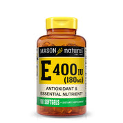 Vitamin E 400 IU (180 mg) – Antioxidant Support – 100 Softgels