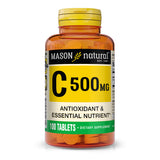 Vitamin C 500 mg - Supports Healthy Immune System, Antioxidant and Essential Nutrient, 100 Tablets