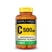 Vitamin C 500 mg - Supports Healthy Immune System, Antioxidant and Essential Nutrient, 100 Tablets