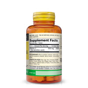 Mason Natural Vitamin C 500 mg – Immune & Antioxidant Support, 100 Tablets. Back image of supplements bottle.