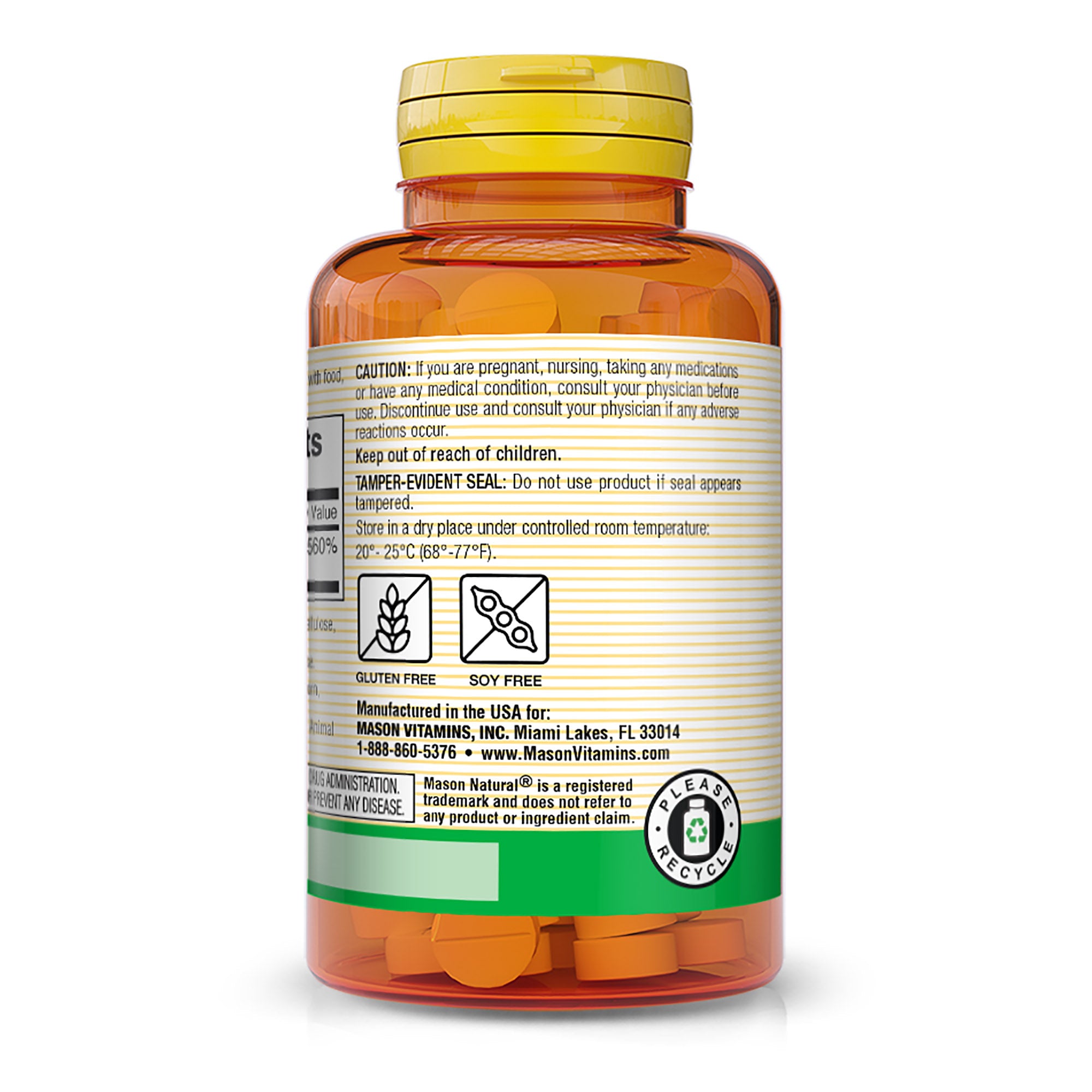 Vitamin C 500 mg - Supports Healthy Immune System, Antioxidant and Essential Nutrient, 100 Tablets