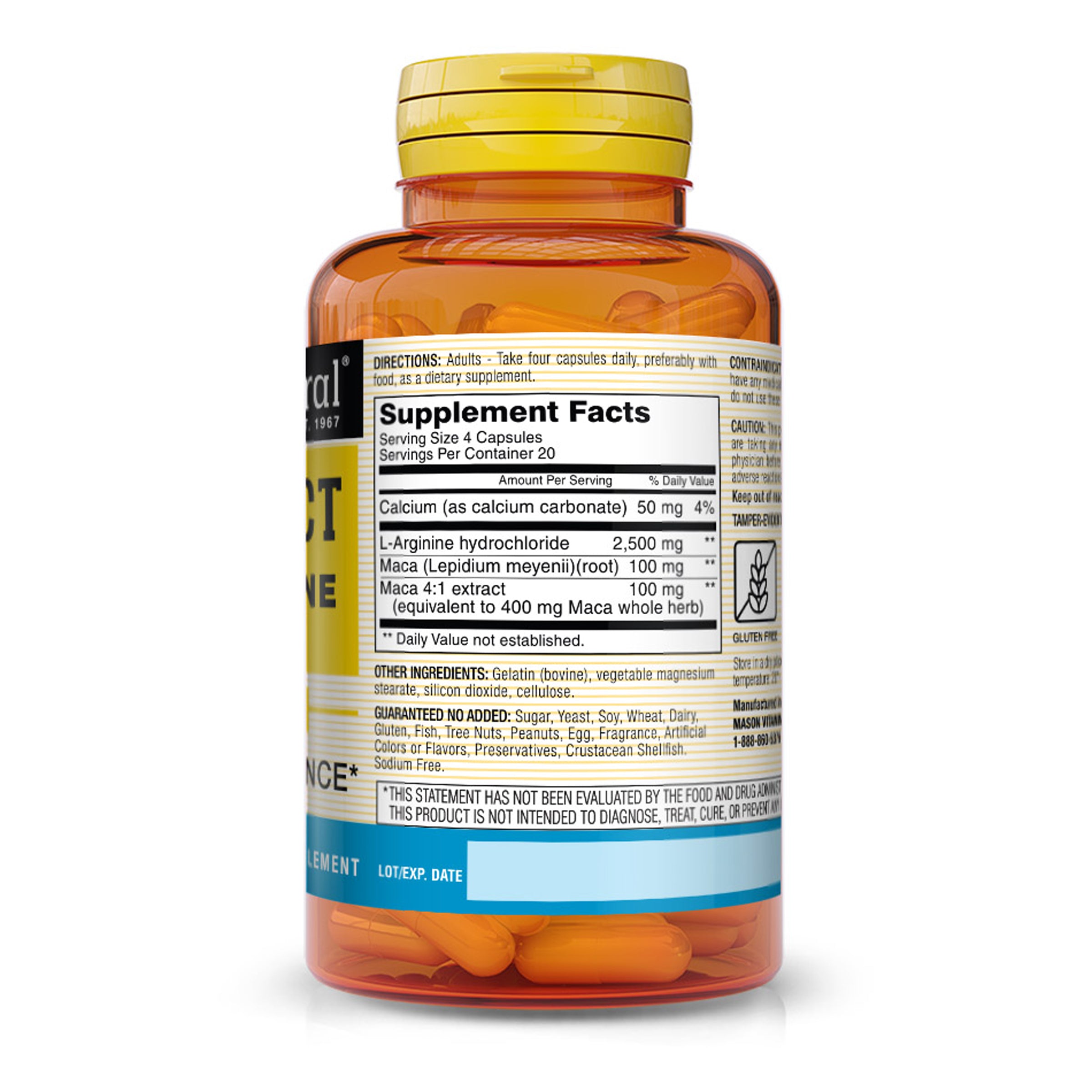Vein Erect with L-Arginine and Maca, 80 Capsules
