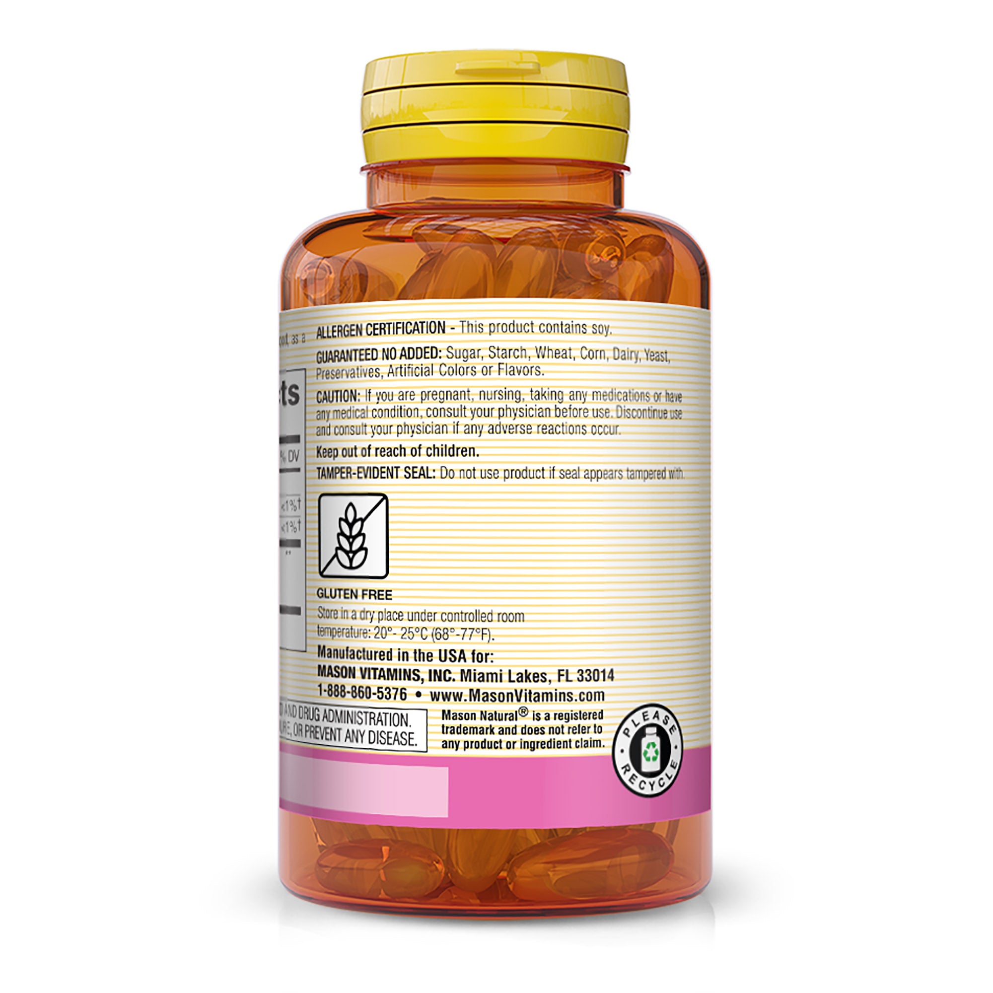 Lecithin 1200 mg - Healthy Cardiovascular System, Promotes Liver and Reproductive Health, 100 Softgels