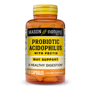 Probiotic Acidophilus with Pectin and Calcium -  Immune System Booster, Improved Gut Health, Supports Regularity and a Healthy Digestion, 100 Capsules