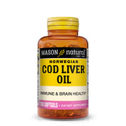Cod Liver Oil plus Vitamin A & D3 - Healthy Heart and Brain Function, Improved Immunity, Supports Overall Health, 100 Softgels