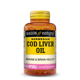 Cod Liver Oil plus Vitamin A & D3 - Healthy Heart and Brain Function, Improved Immunity, Supports Overall Health, 100 Softgels