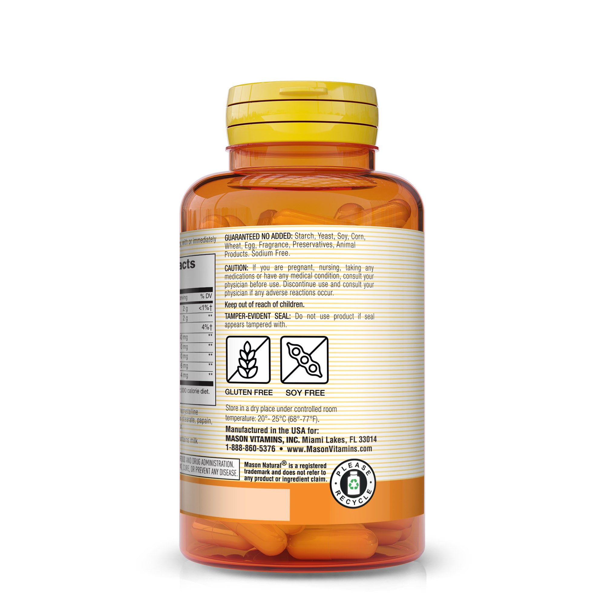 Papaya Digestive Enzyme Complex  - Healthy Digestive Function, Promotes Nutrient Absorption, Peach Flavor, 100 Chewables