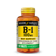 Vitamin B1 (Thiamin) 100 mg - Healthy Conversion of Food into Energy, Supports Nerve and Immune Health, 100 Tablets