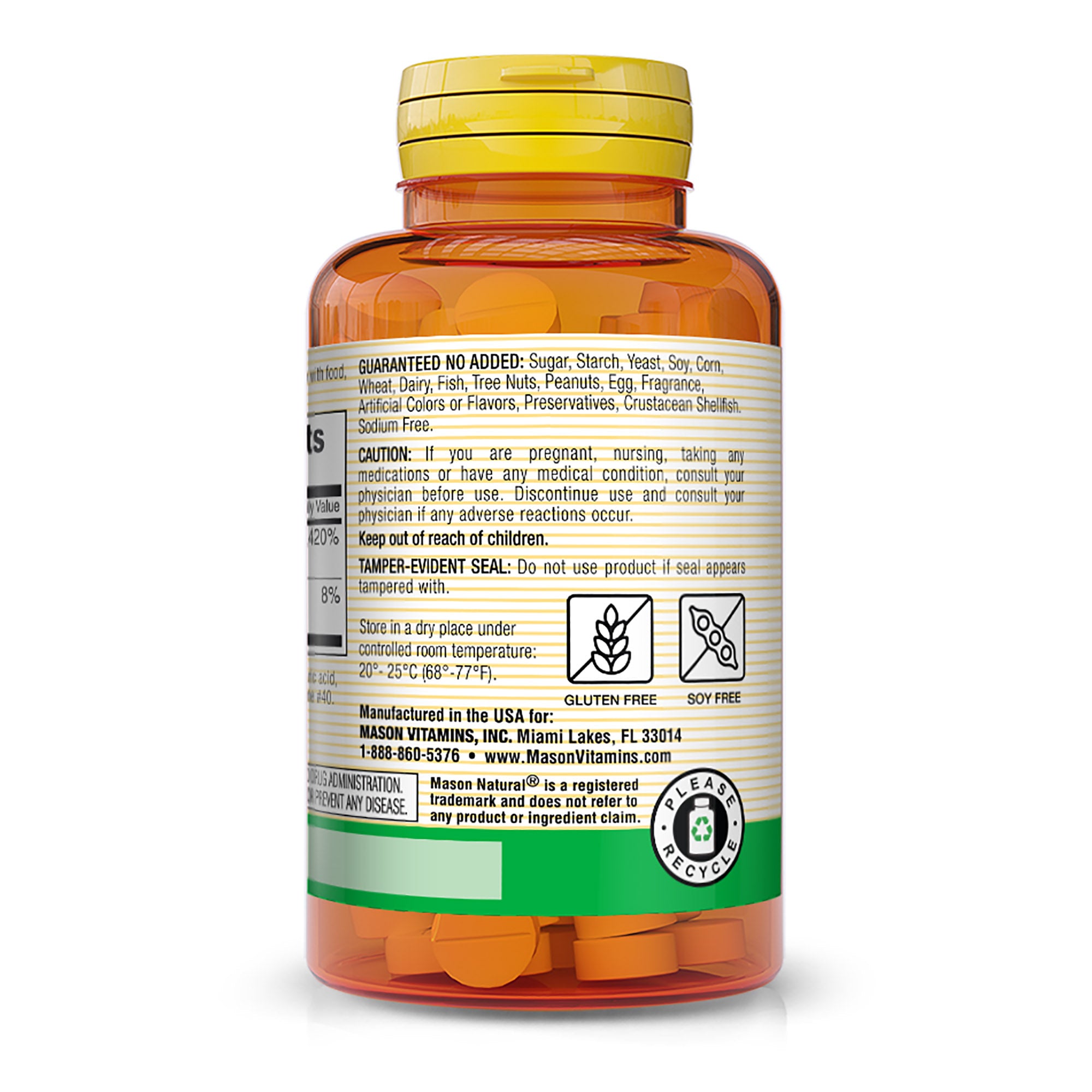 Vitamin B12 250 mcg with Calcium - Healthy Conversion of Food into Energy, Supports Nerve Function and Health, 100 Tablets