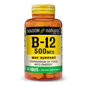 Vitamin B12 500 mcg with Calcium - Healthy Conversion of Food into Energy, Supports Nerve Function and Health, 100 Tablets