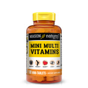 Mason Natural Mini Multivitamin – Vitamins A, C, D3, E, B-Complex & Calcium, 100 Tablets
