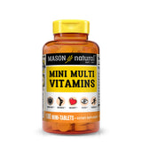 Mason Natural Mini Multivitamin – Vitamins A, C, D3, E, B-Complex & Calcium, 100 Tablets