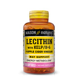 Lecithin with Kelp/Vitamin B6 plus Apple Cider Vinegar - Dual Action Formula, Healthy Energy  Metabolism, Promotes Liver and Reproductive Health, Promotes General Wellness, 100 Softgels