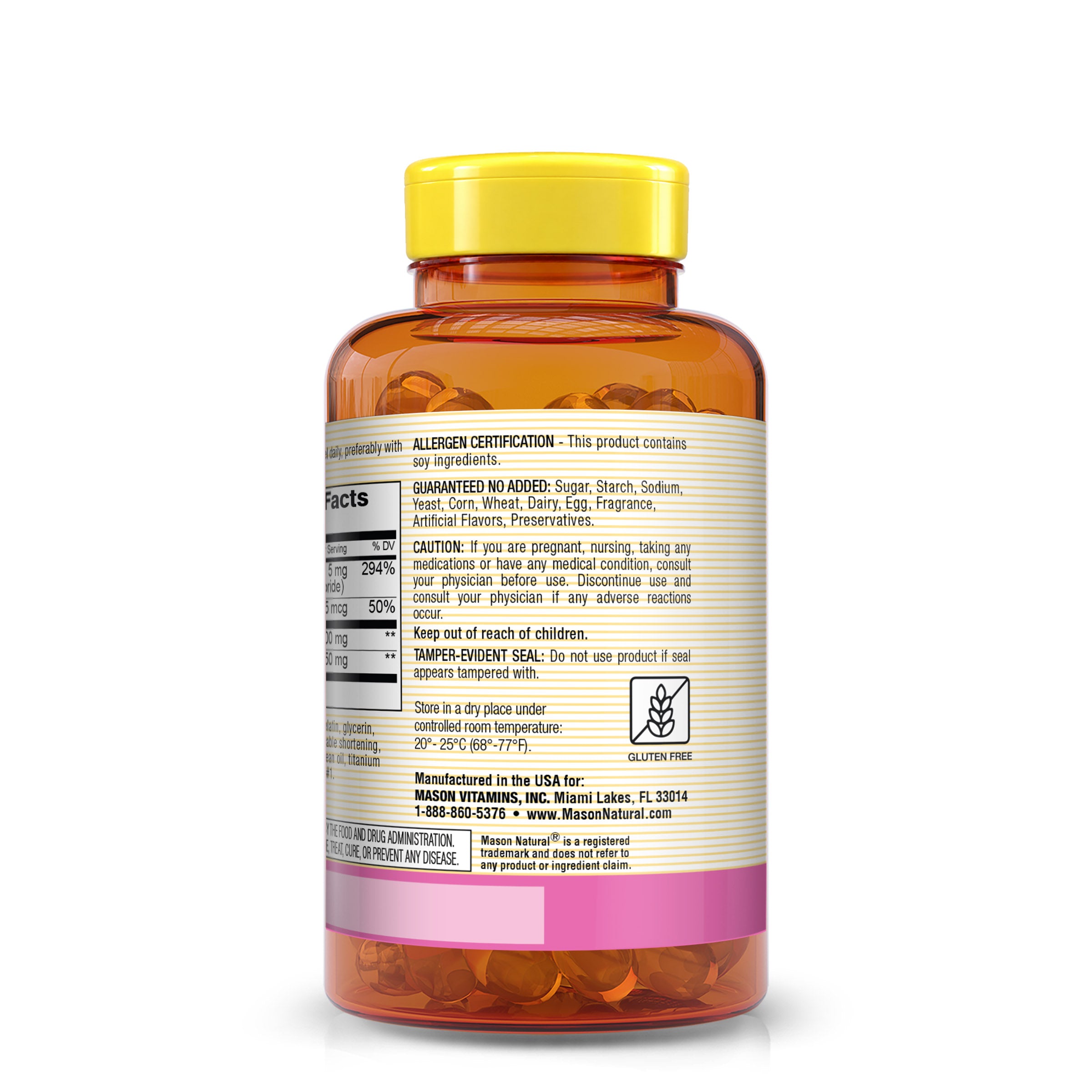 Lecithin with Kelp/Vitamin B6 plus Apple Cider Vinegar - Dual Action Formula, Healthy Energy  Metabolism, Promotes Liver and Reproductive Health, Promotes General Wellness, 100 Softgels