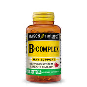 Vitamin B-Complex, 300-day Supply, for Normal Nerve Support and Energy Metabolism, 100 Softgels